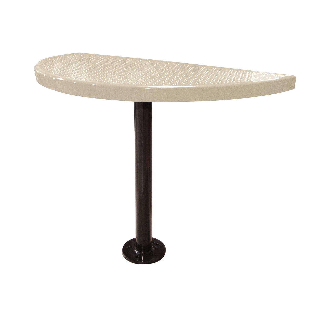 STAB30-PERF perforated semi-circular table 30" high - sandstone