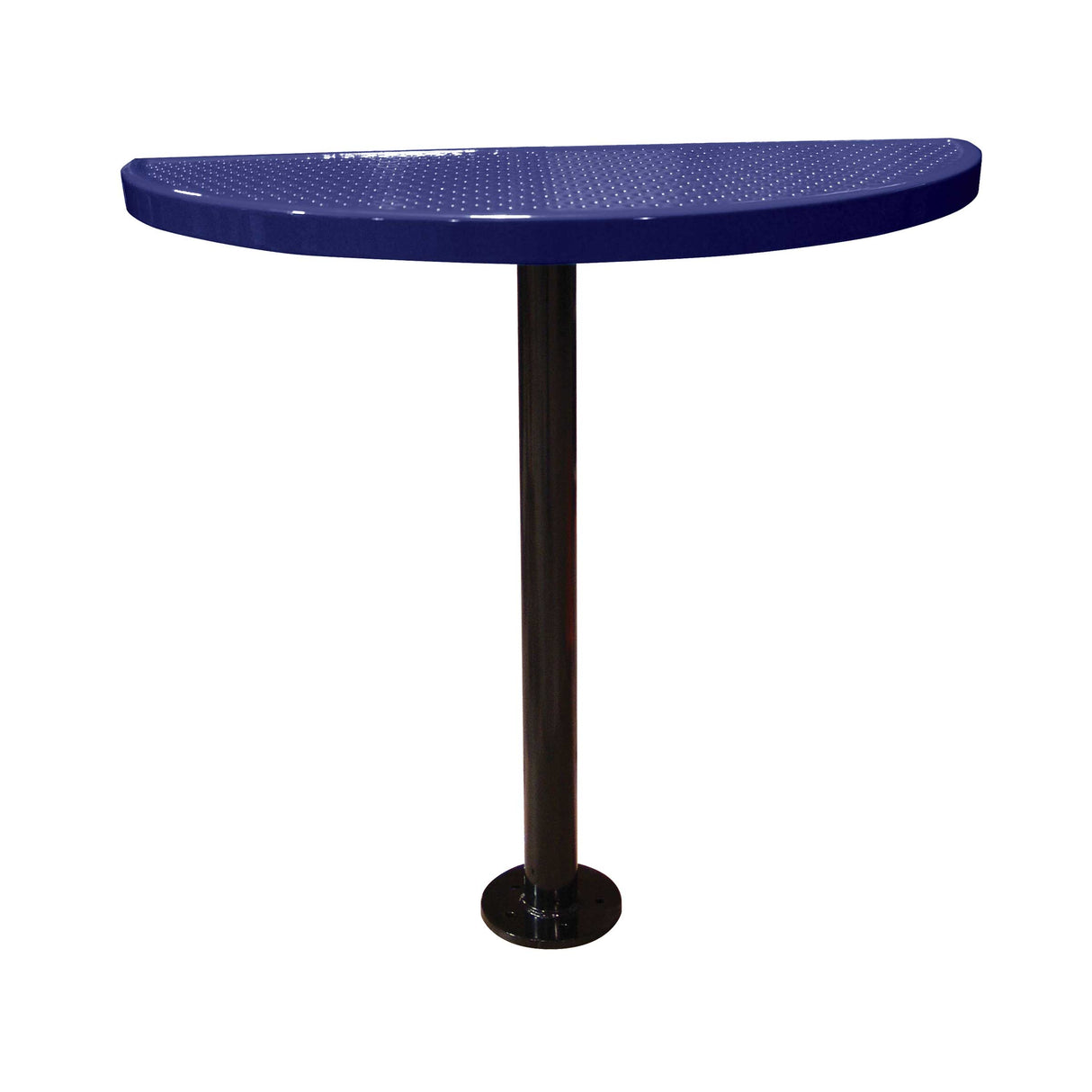 STAB40-PERF perforated semi-circular table 40" high - navy