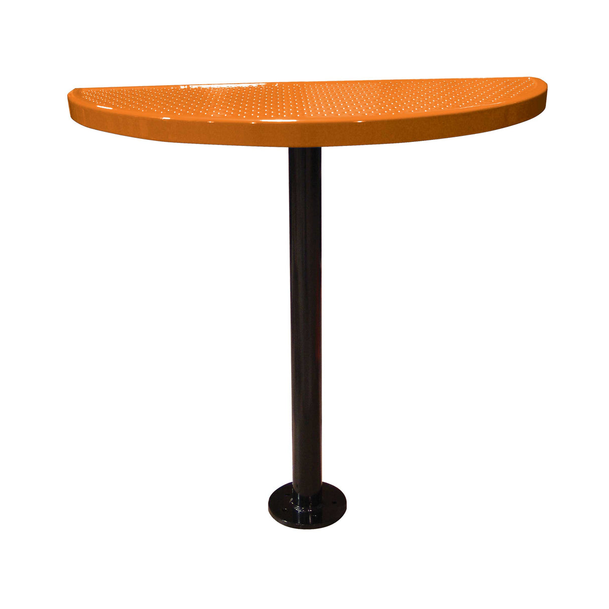 STAB40-PERF perforated semi-circular table 40" high - orange