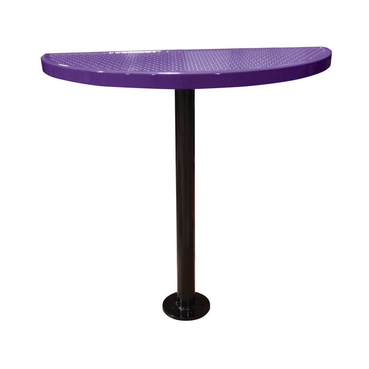 STAB40-PERF perforated semi-circular table 40" high - purple
