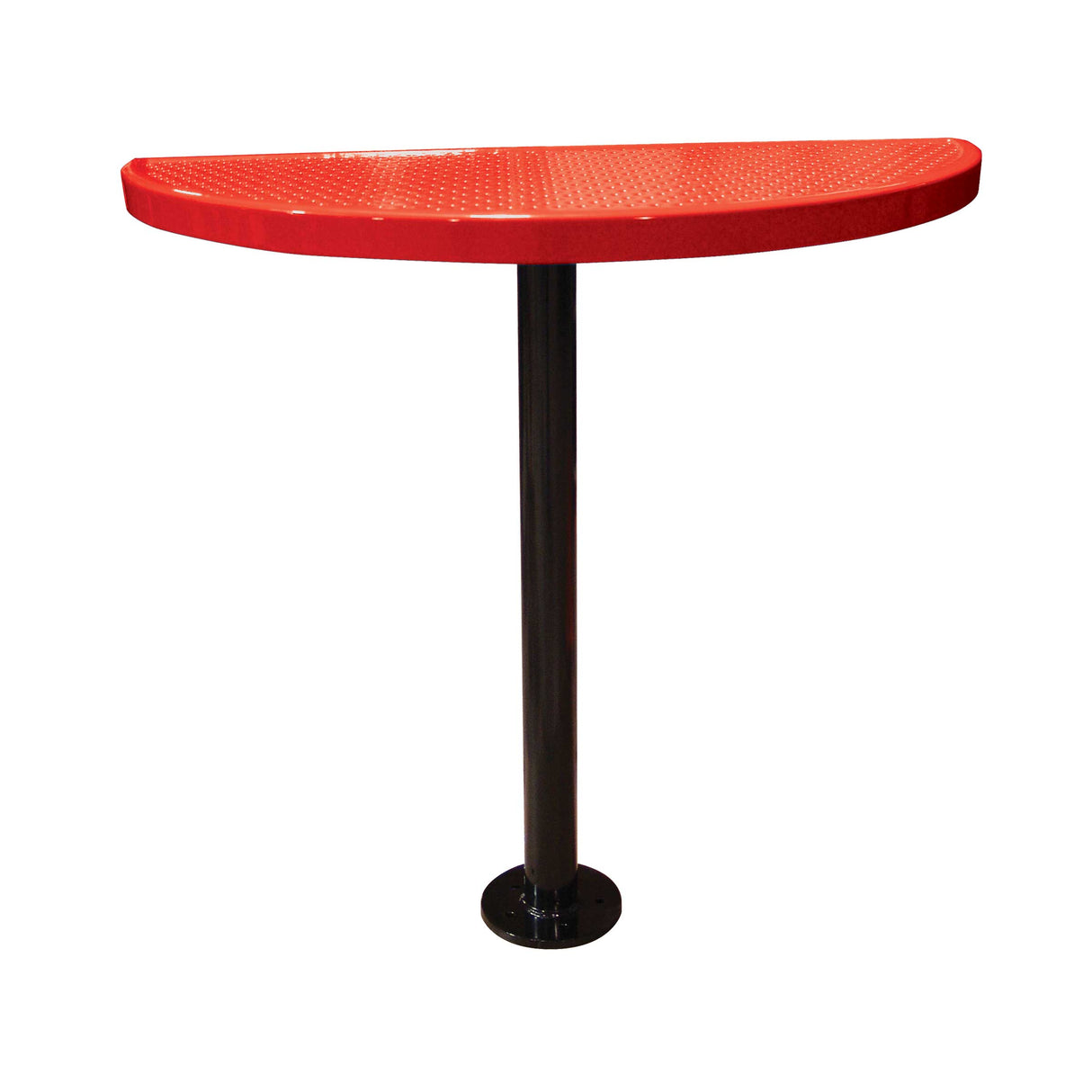 STAB40-PERF perforated semi-circular table 40" high - red