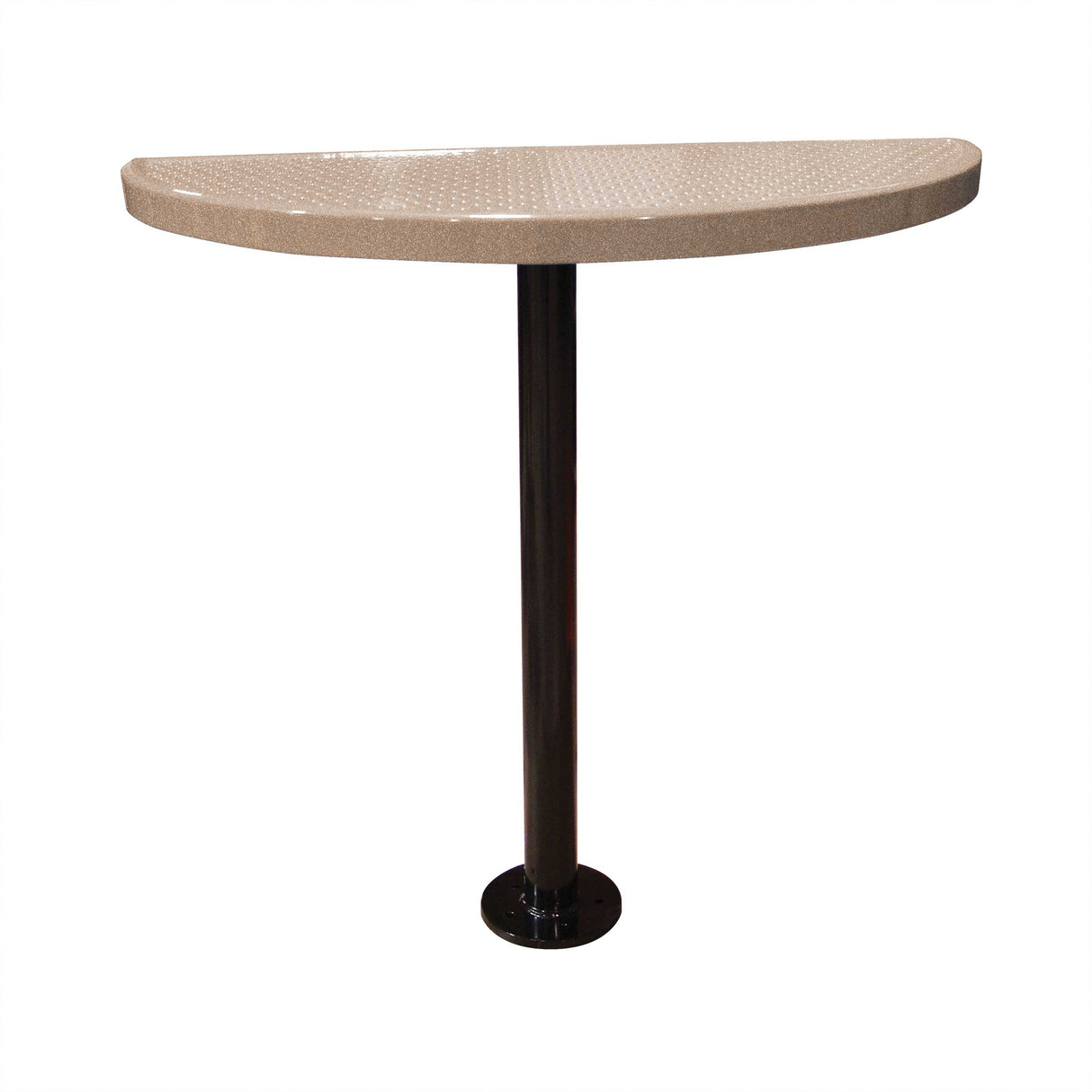 STAB40-PERF perforated semi-circular table 40" high - sandstone