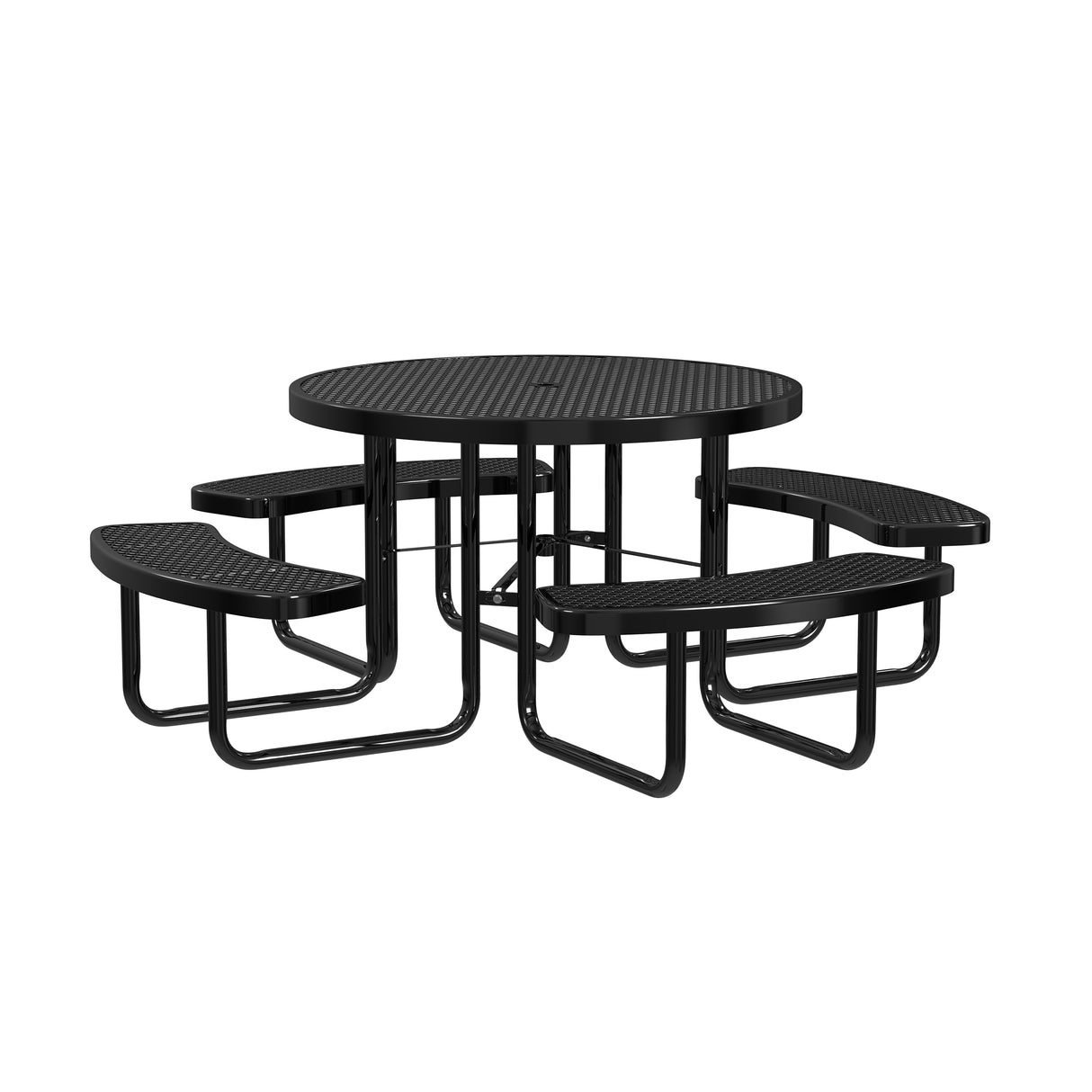 Quick Ship T46ROP 46" Round Expanded Metal Table