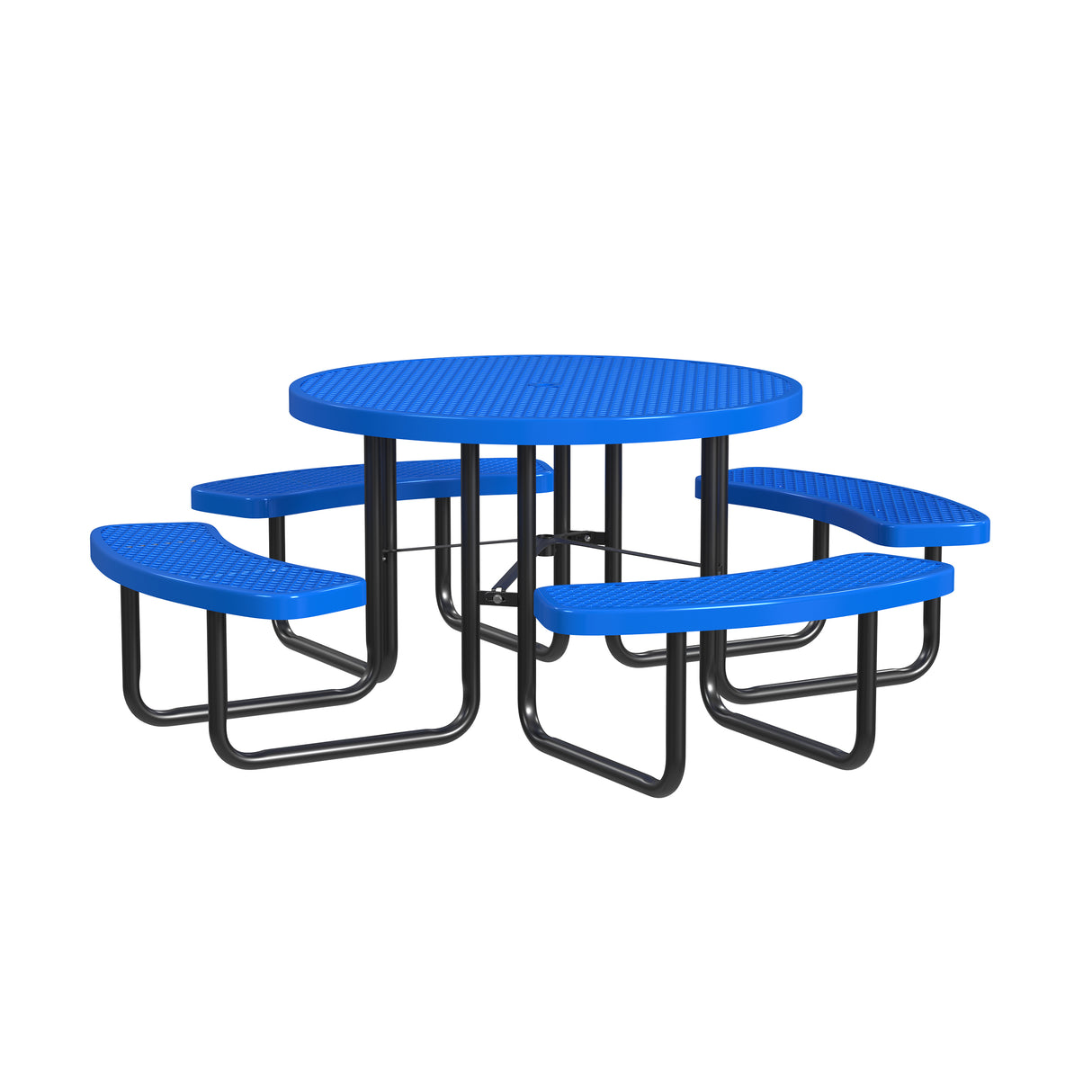 Quick Ship T46ROP 46" Round Expanded Metal Table