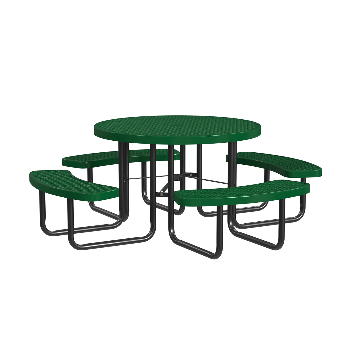 Quick Ship T46ROP 46" Round Expanded Metal Table