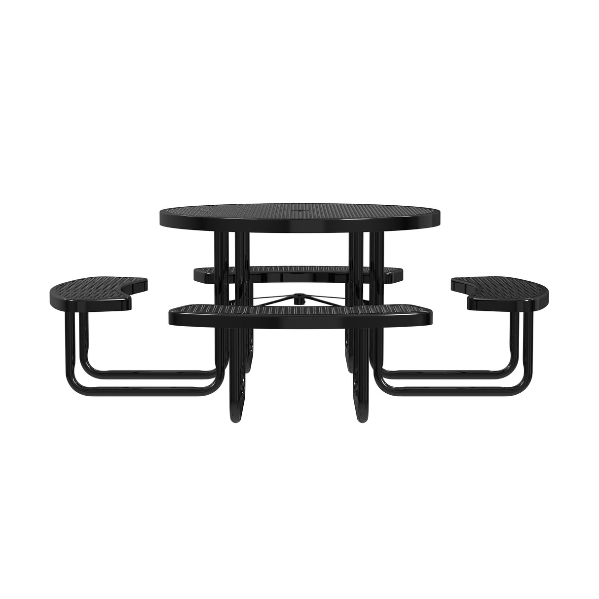 Quick Ship T46ROP 46" Round Expanded Metal Table