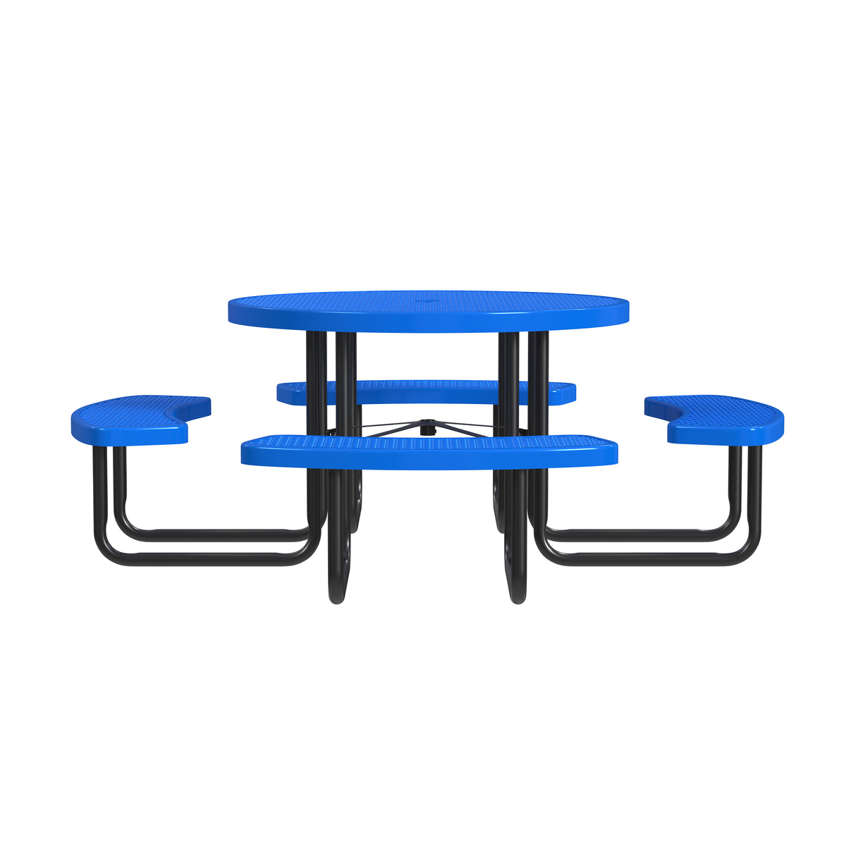 Quick Ship T46ROP 46" Round Expanded Metal Table