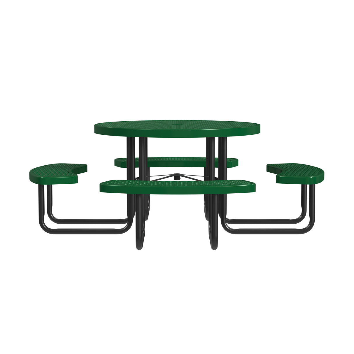 Quick Ship T46ROP 46" Round Expanded Metal Table