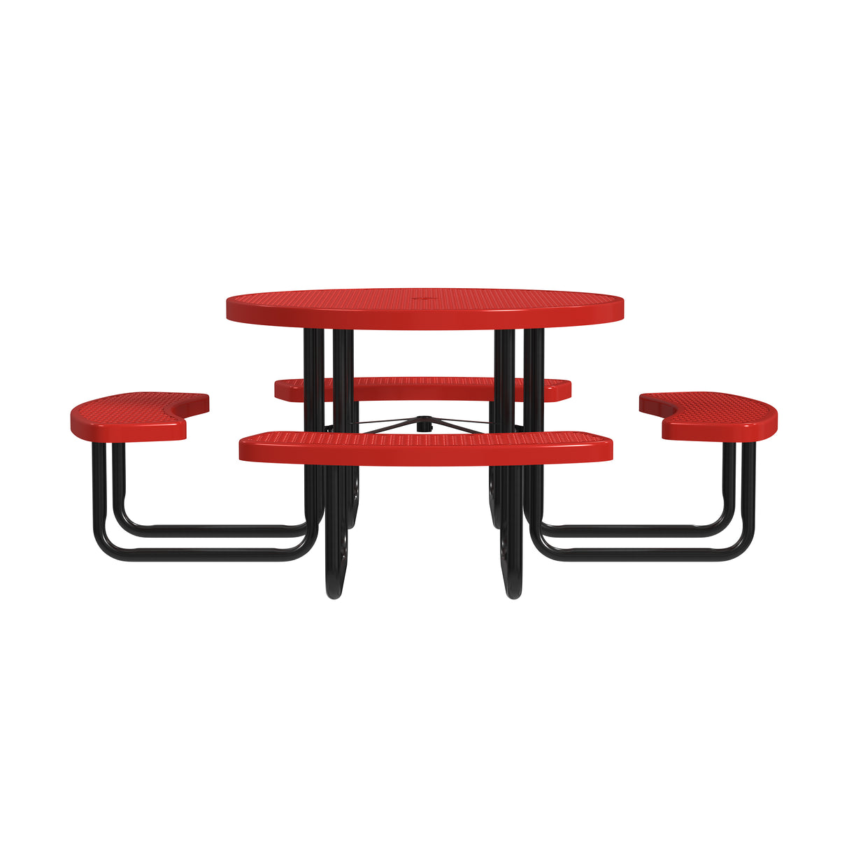 Quick Ship T46ROP 46" Round Expanded Metal Table