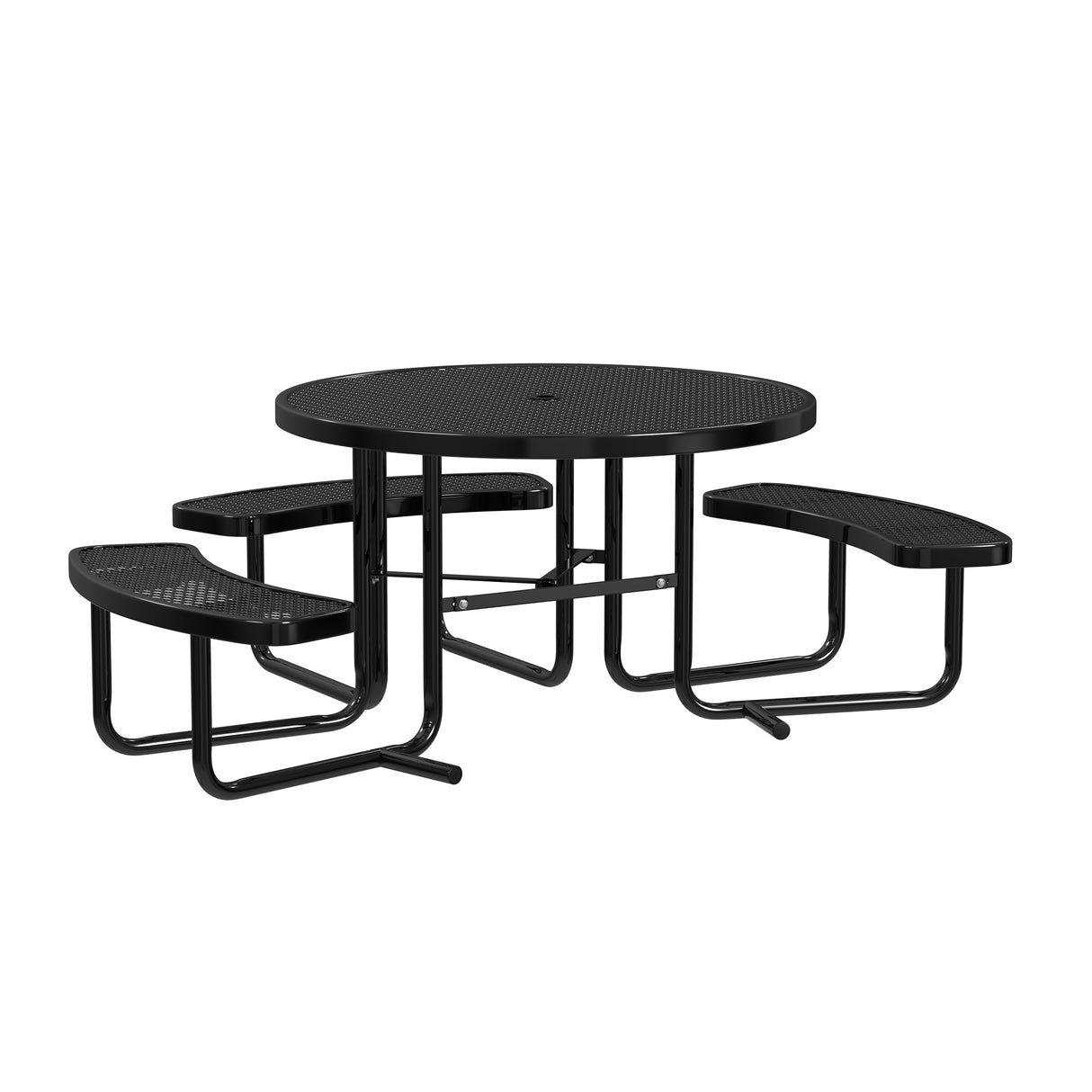 Quick Ship T46ROP-ADA 46" Round Expanded Metal ADA Table