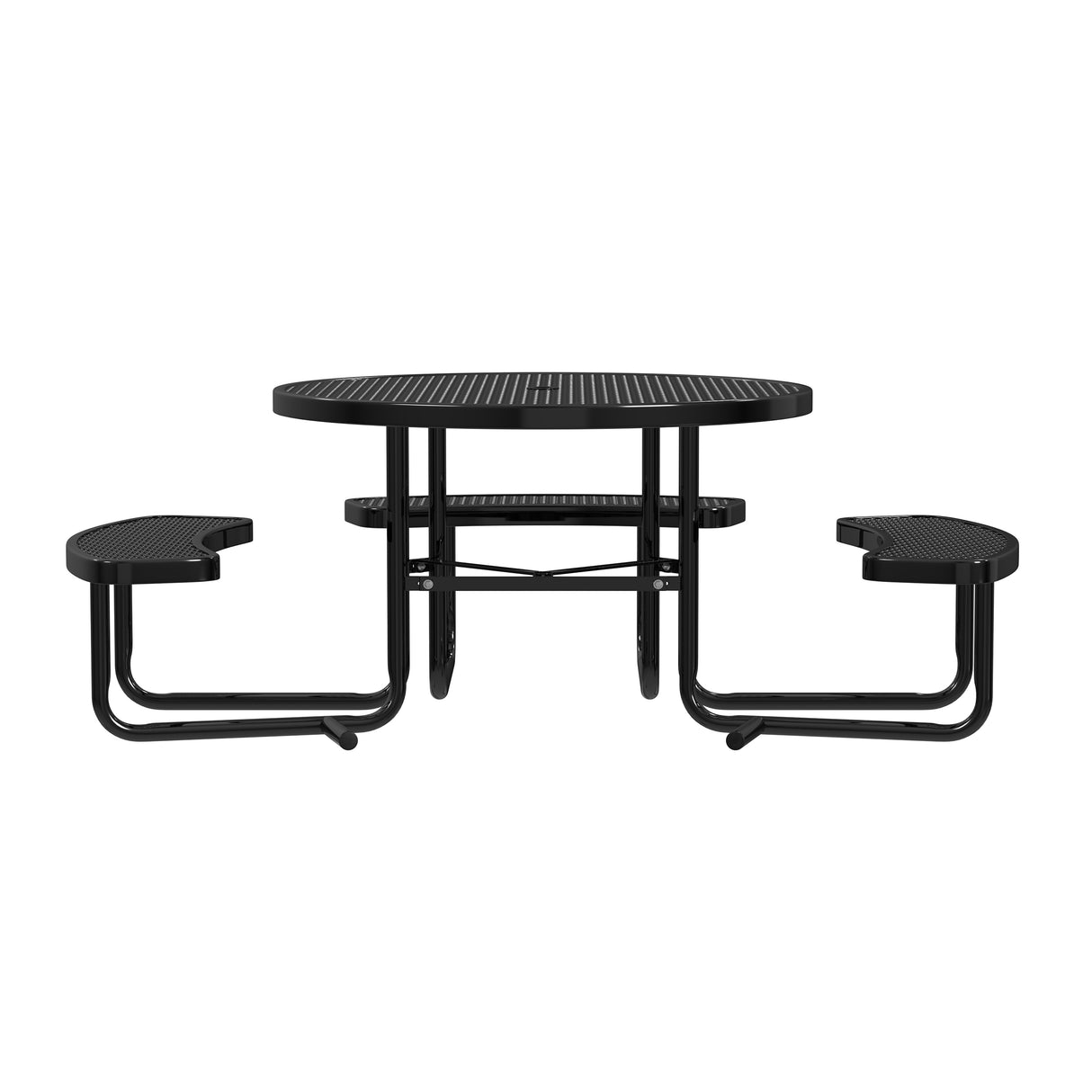 Quick Ship T46ROP-ADA 46" Round Expanded Metal ADA Table