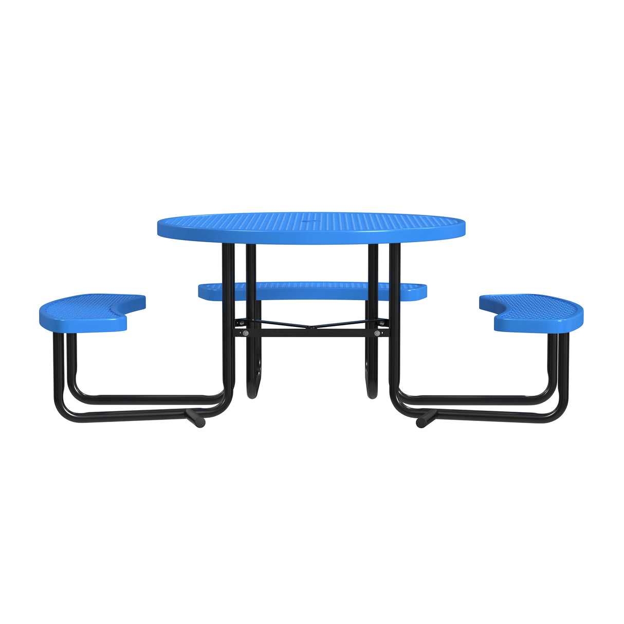 Quick Ship T46ROP-ADA 46" Round Expanded Metal ADA Table
