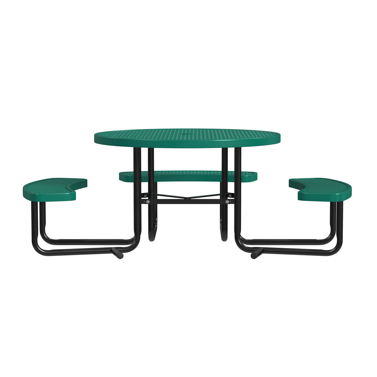 Quick Ship T46ROP-ADA 46" Round Expanded Metal ADA Table