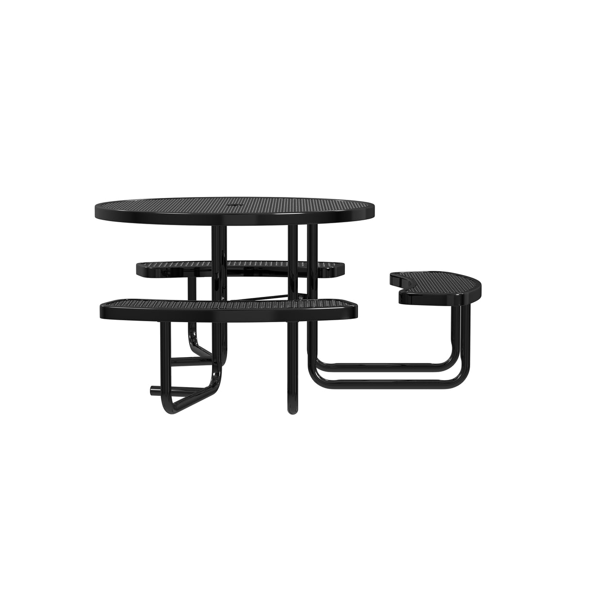 Quick Ship T46ROP-ADA 46" Round Expanded Metal ADA Table