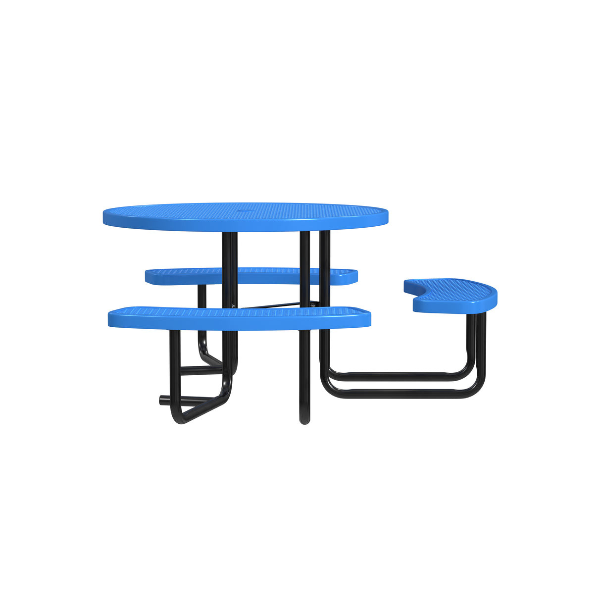 Quick Ship T46ROP-ADA 46" Round Expanded Metal ADA Table