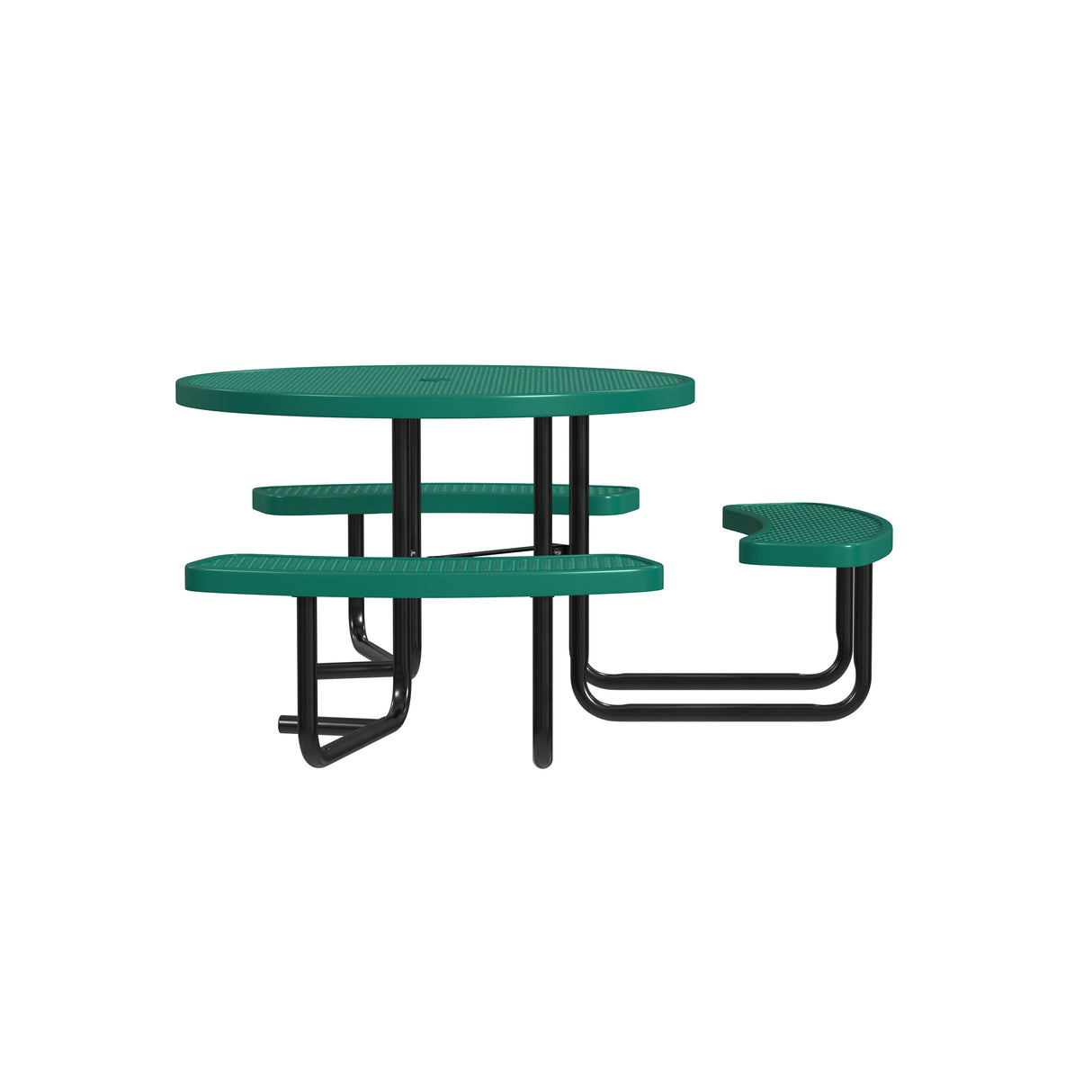 Quick Ship T46ROP-ADA 46" Round Expanded Metal ADA Table