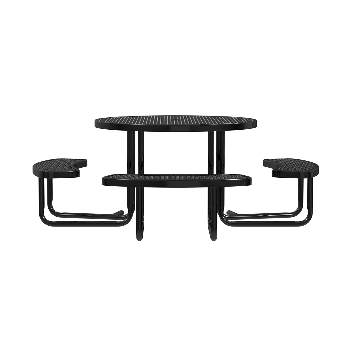 Quick Ship T46ROP-ADA 46" Round Expanded Metal ADA Table