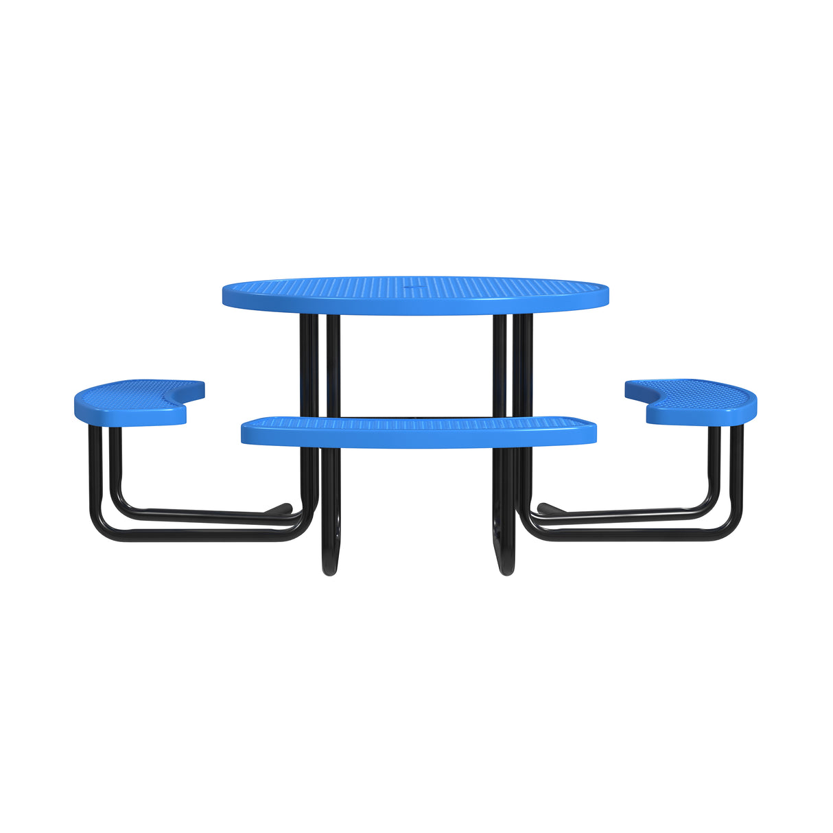 Quick Ship T46ROP-ADA 46" Round Expanded Metal ADA Table