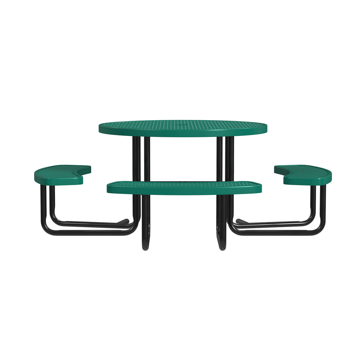 Quick Ship T46ROP-ADA 46" Round Expanded Metal ADA Table