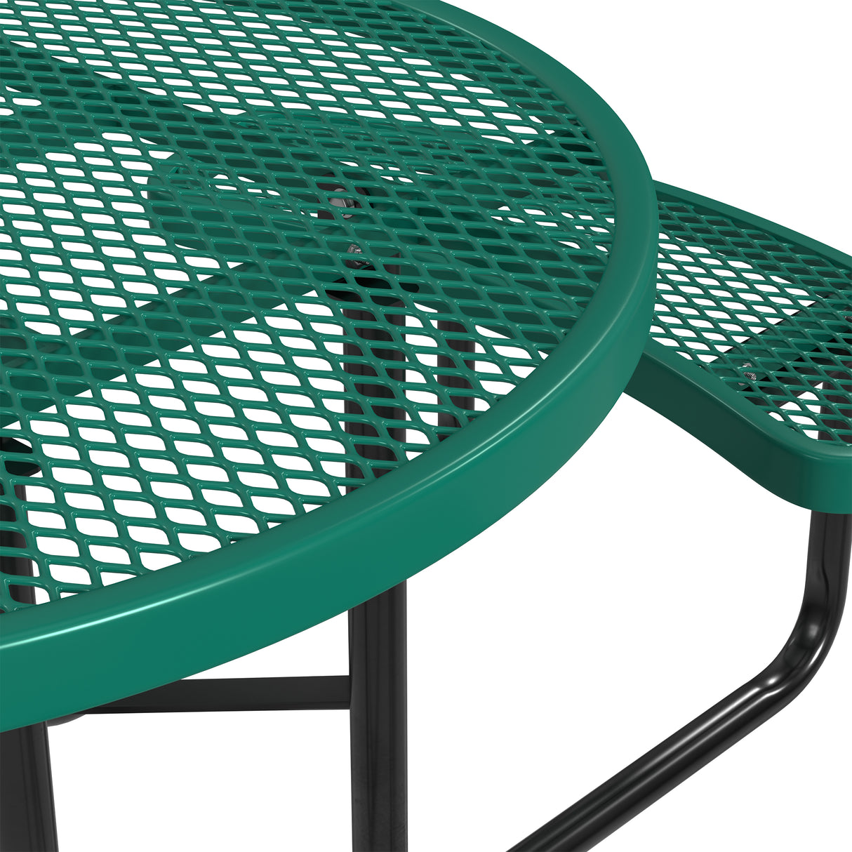 Quick Ship T46ROP-ADA 46" Round Expanded Metal ADA Table