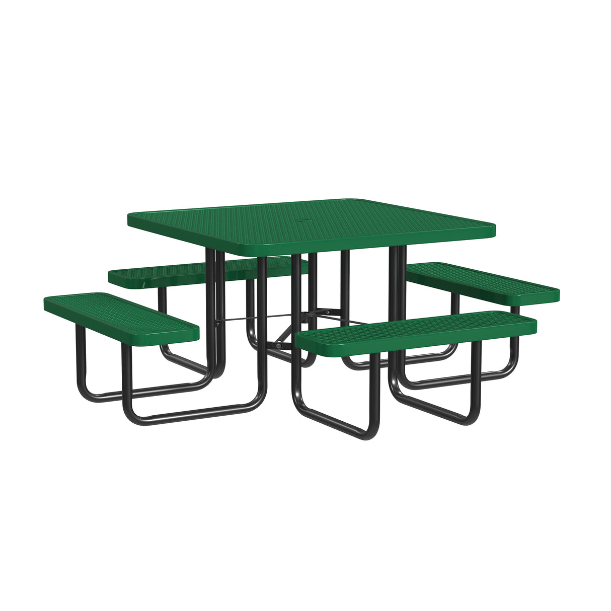 Quick Ship T46SQP 46" Square Expanded Metal Table