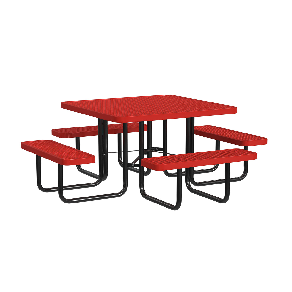 Quick Ship T46SQP 46" Square Expanded Metal Table