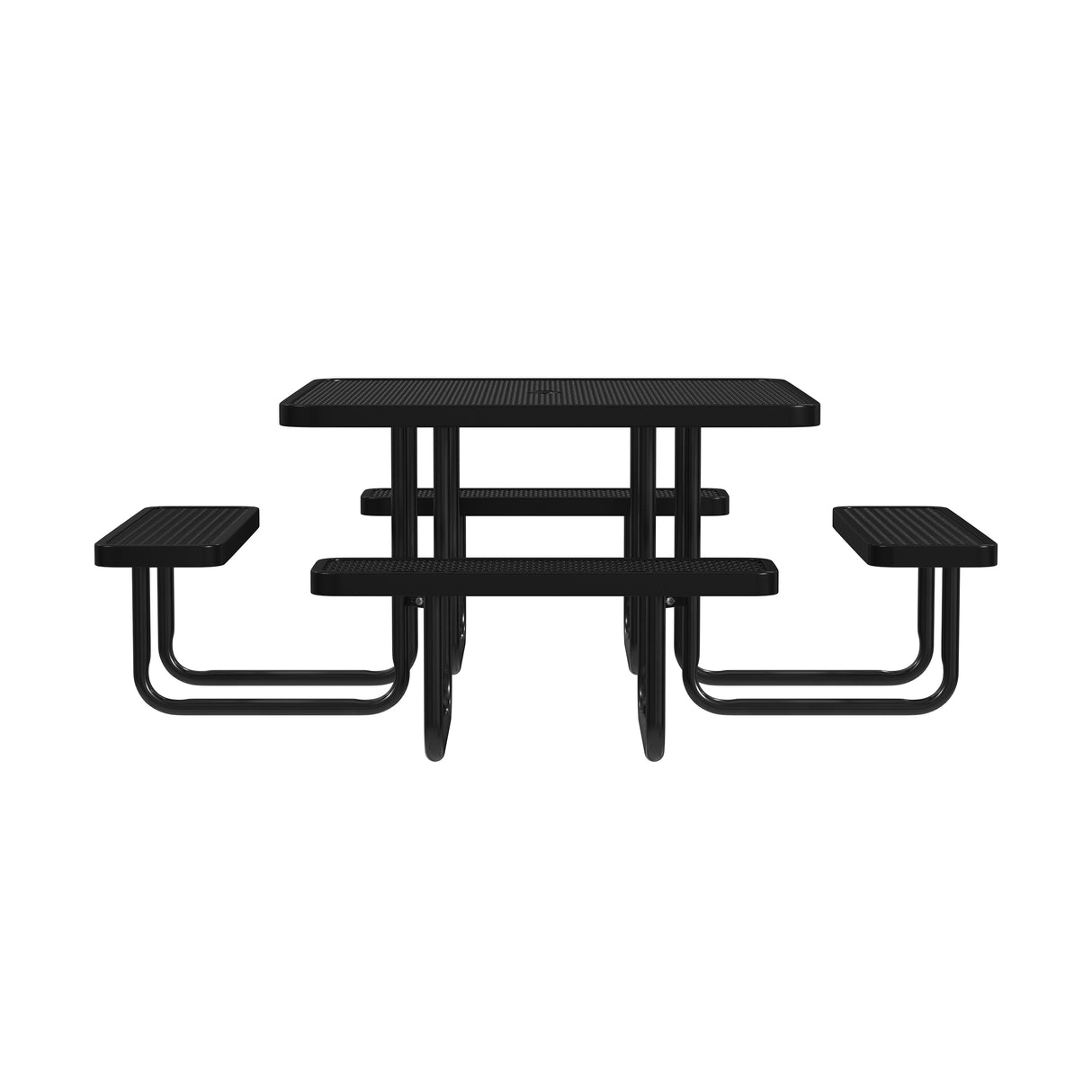 Quick Ship T46SQP 46" Square Expanded Metal Table