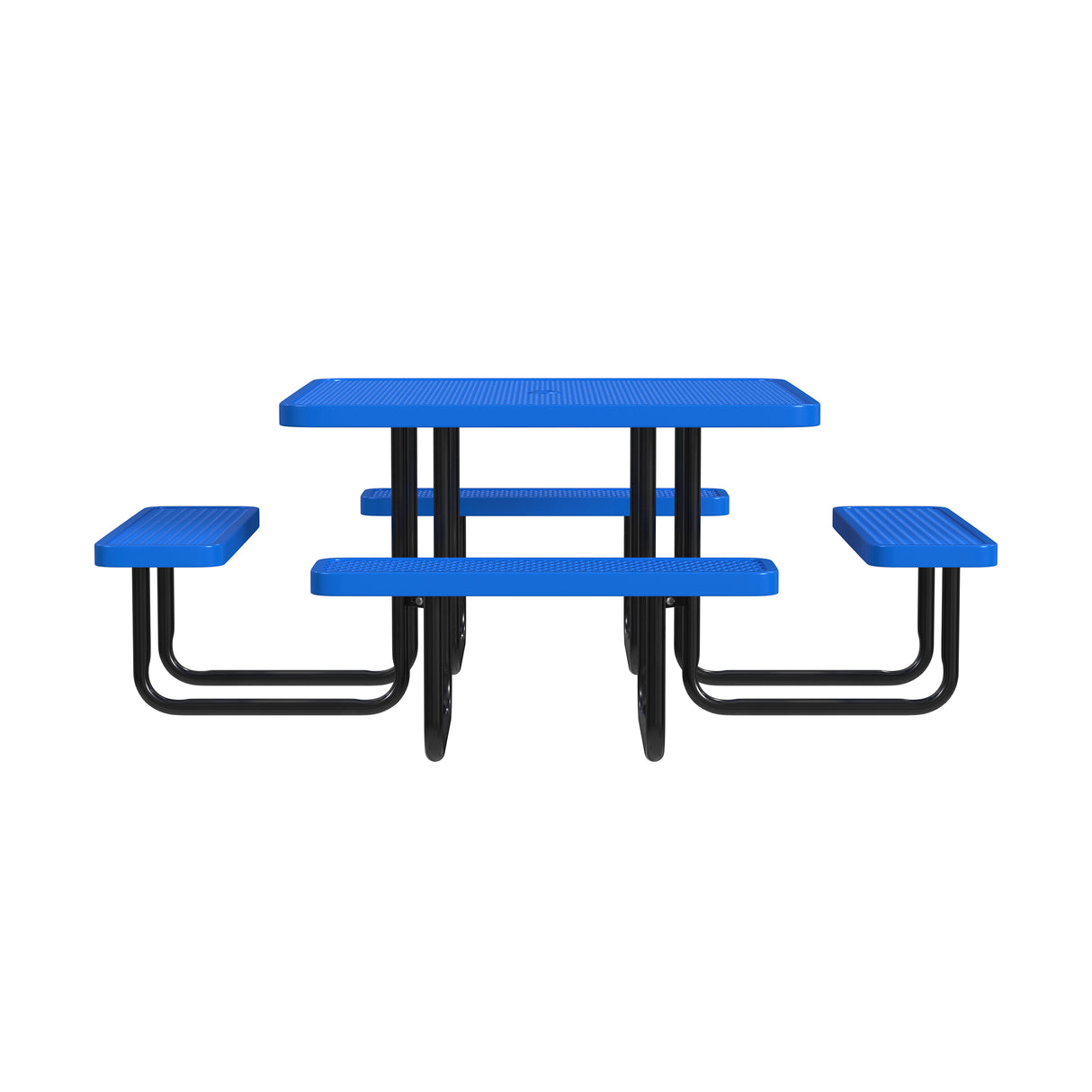 Quick Ship T46SQP 46" Square Expanded Metal Table