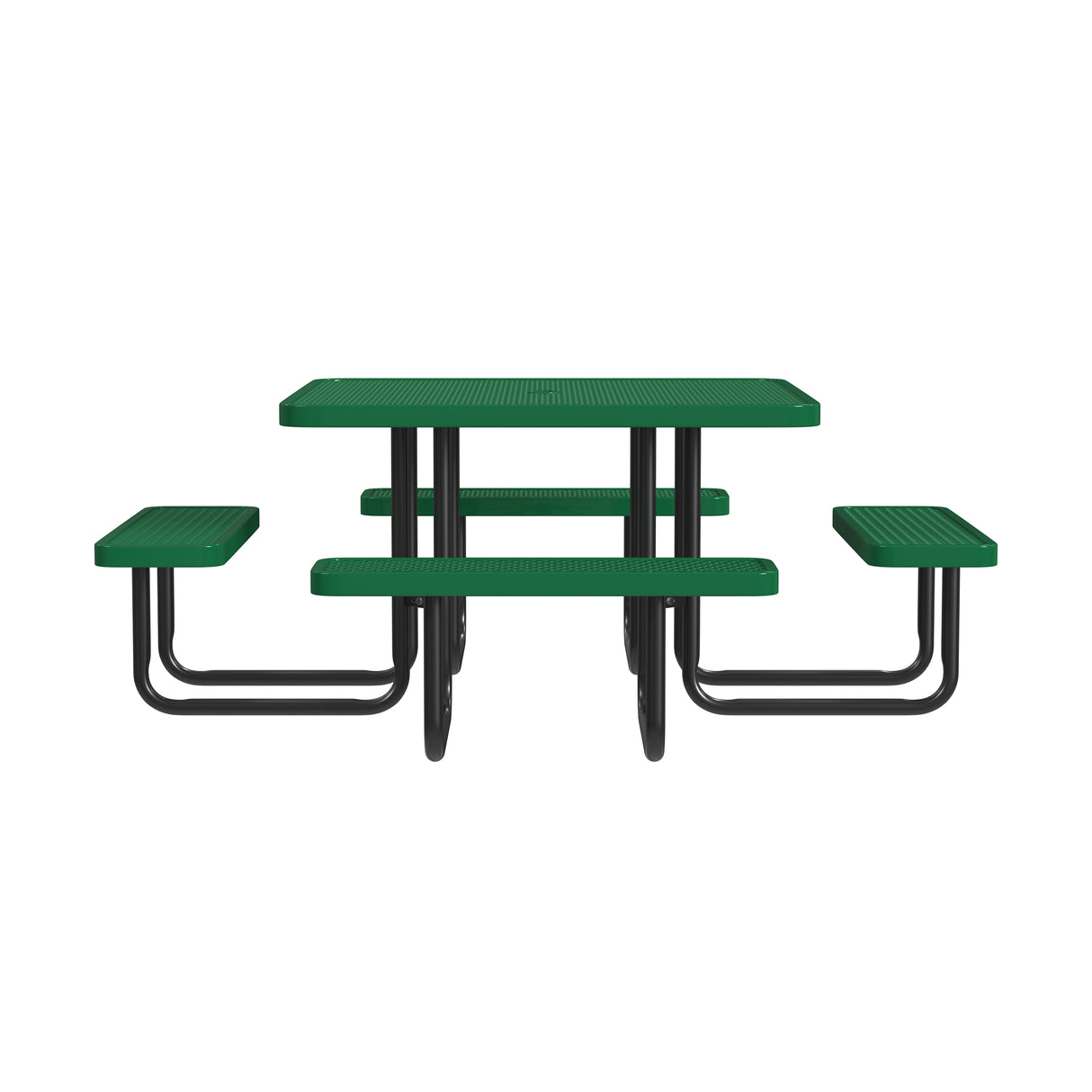 Quick Ship T46SQP 46" Square Expanded Metal Table