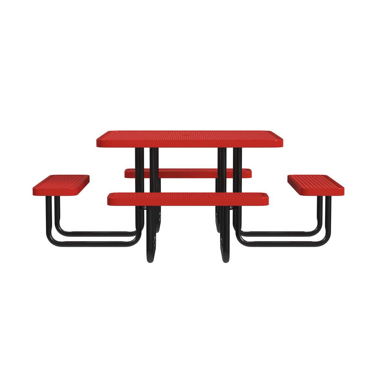 Quick Ship T46SQP 46" Square Expanded Metal Table