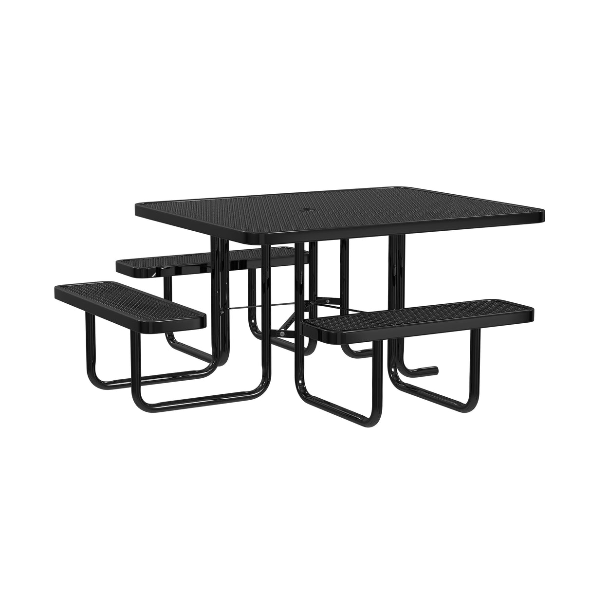 Quick Ship T46SQP-ADA 46" Square Expanded Metal ADA Table