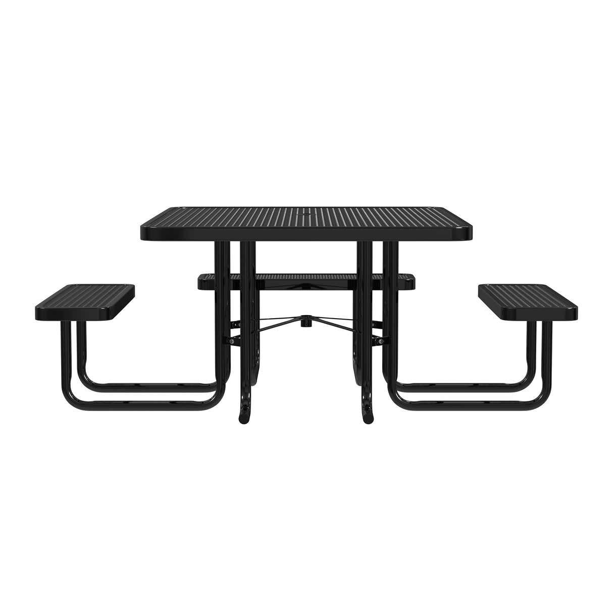 Quick Ship T46SQP-ADA 46" Square Expanded Metal ADA Table