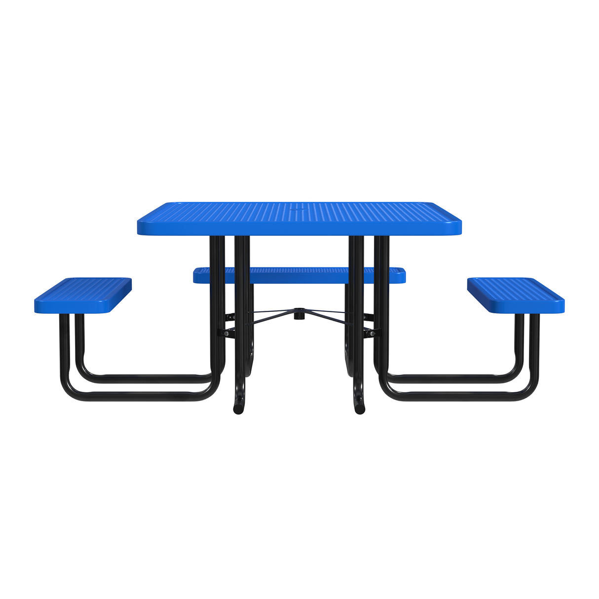 Quick Ship T46SQP-ADA 46" Square Expanded Metal ADA Table