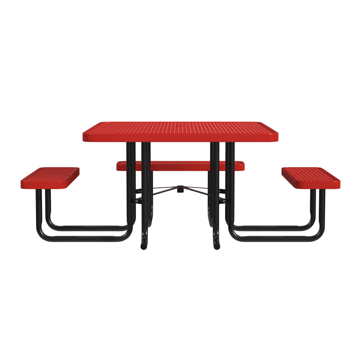 Quick Ship T46SQP-ADA 46" Square Expanded Metal ADA Table