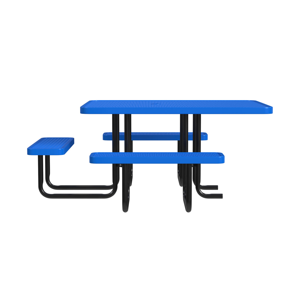 Quick Ship T46SQP-ADA 46" Square Expanded Metal ADA Table