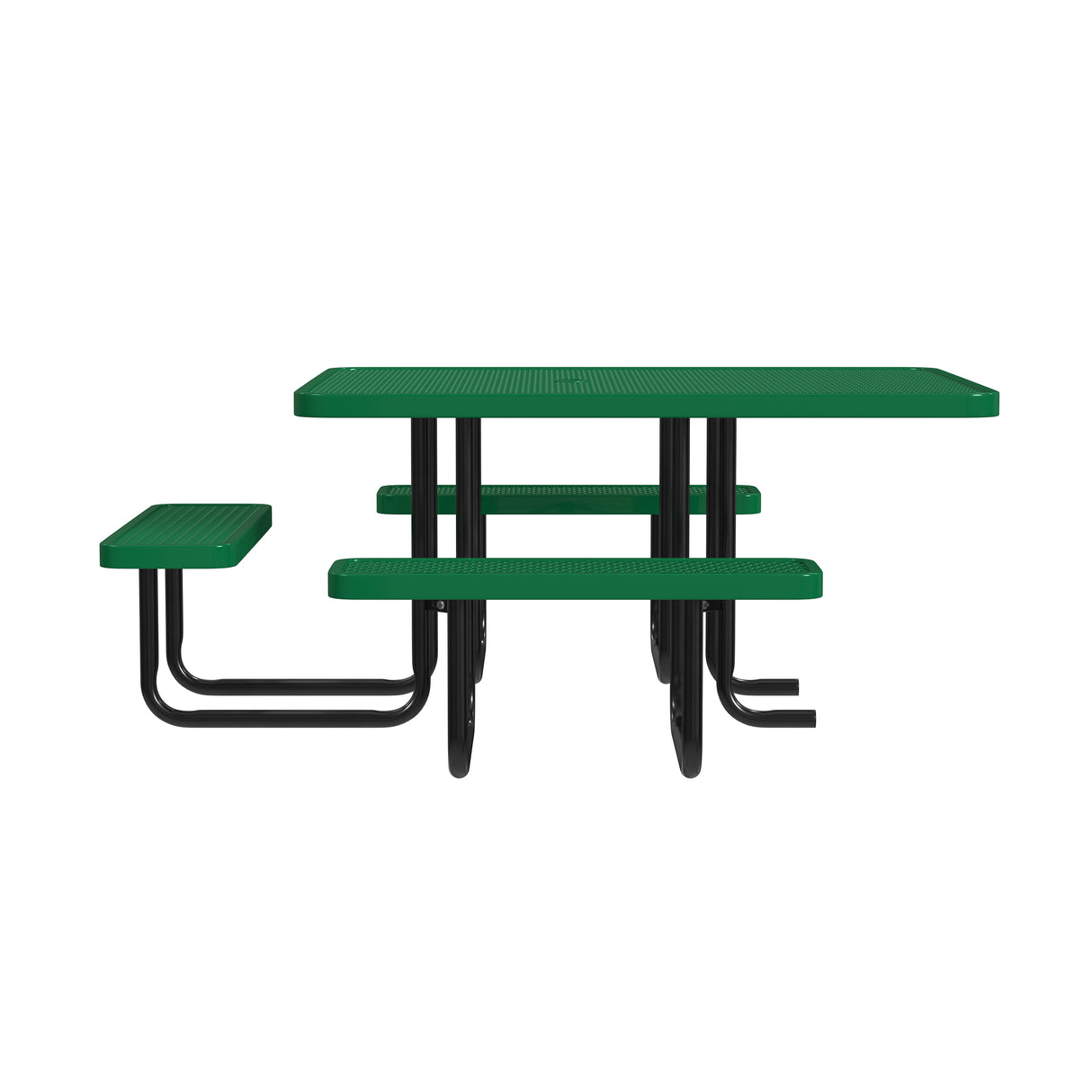 Quick Ship T46SQP-ADA 46" Square Expanded Metal ADA Table