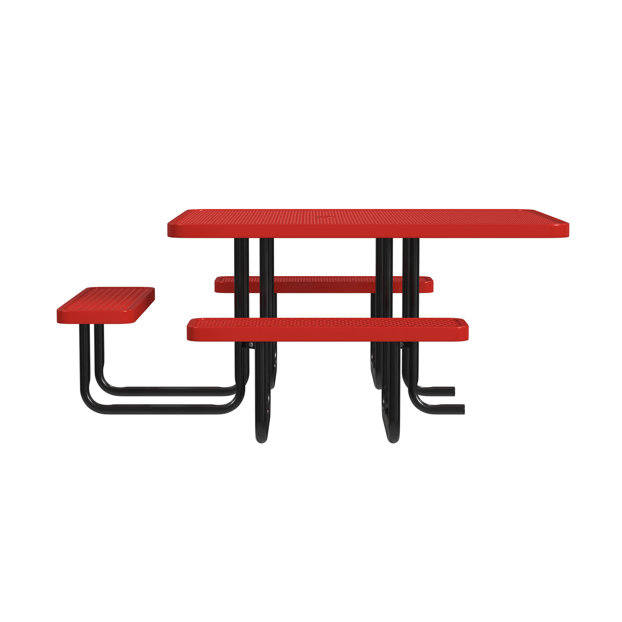 Quick Ship T46SQP-ADA 46" Square Expanded Metal ADA Table