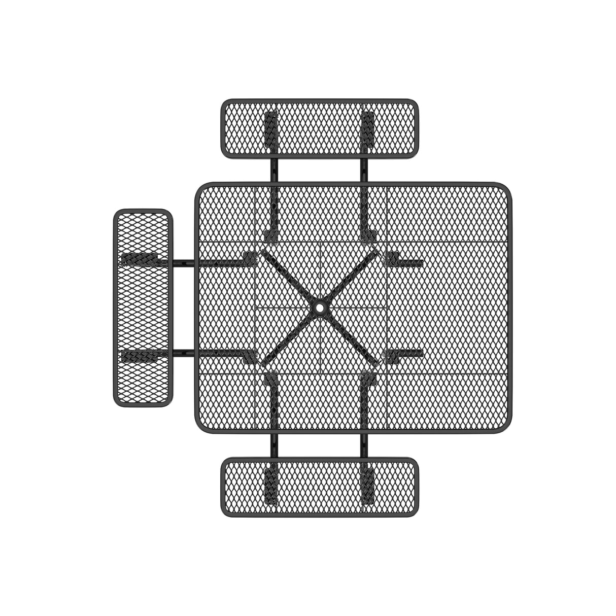 Quick Ship T46SQP-ADA 46" Square Expanded Metal ADA Table