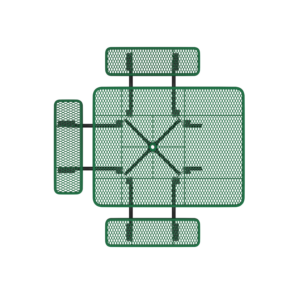 Quick Ship 46TSQP-ADA 46" Square Expanded Metal ADA Table