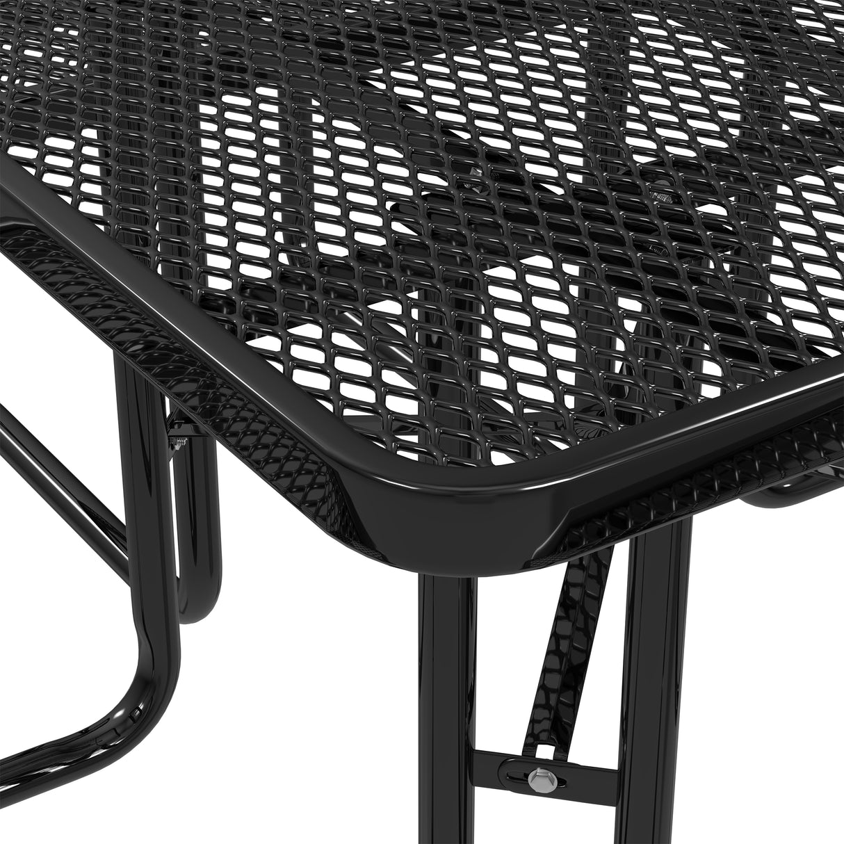 Quick Ship T46SQP-ADA 46" Square Expanded Metal ADA Table