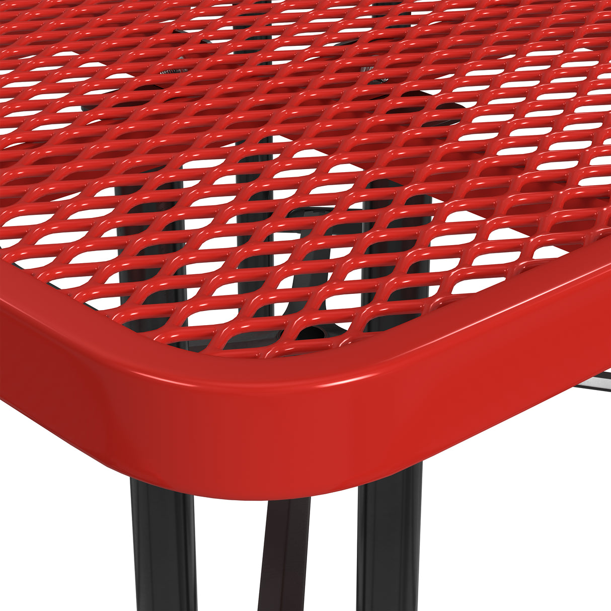 Quick Ship T46SQP 46" Square Expanded Metal Table