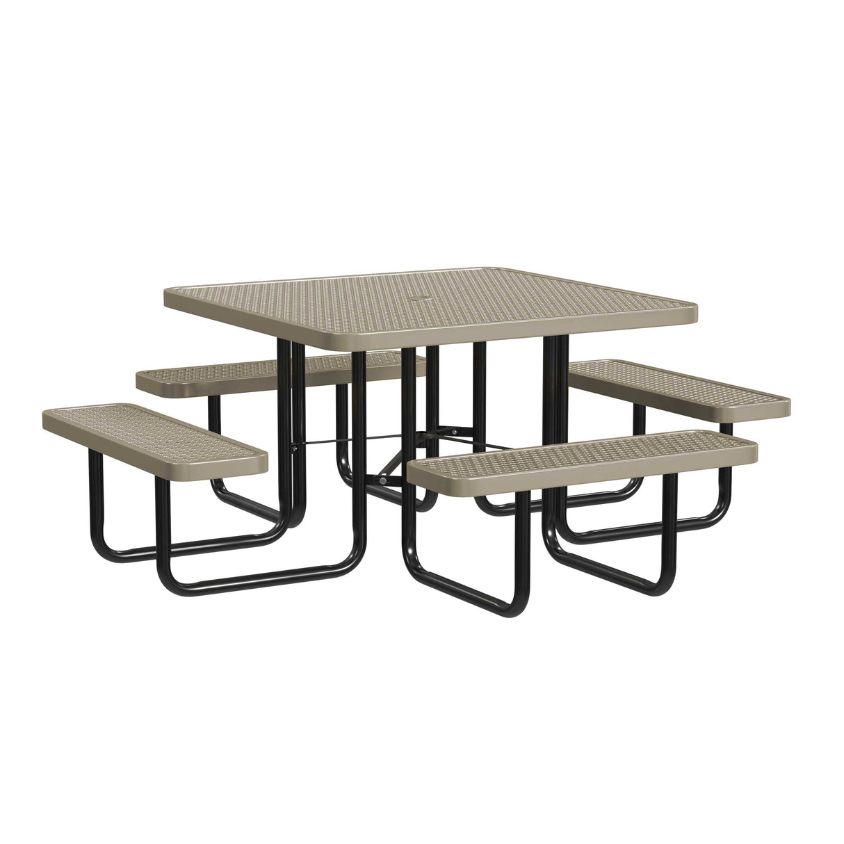 Quick Ship T46SQP 46" Square Expanded Metal Table