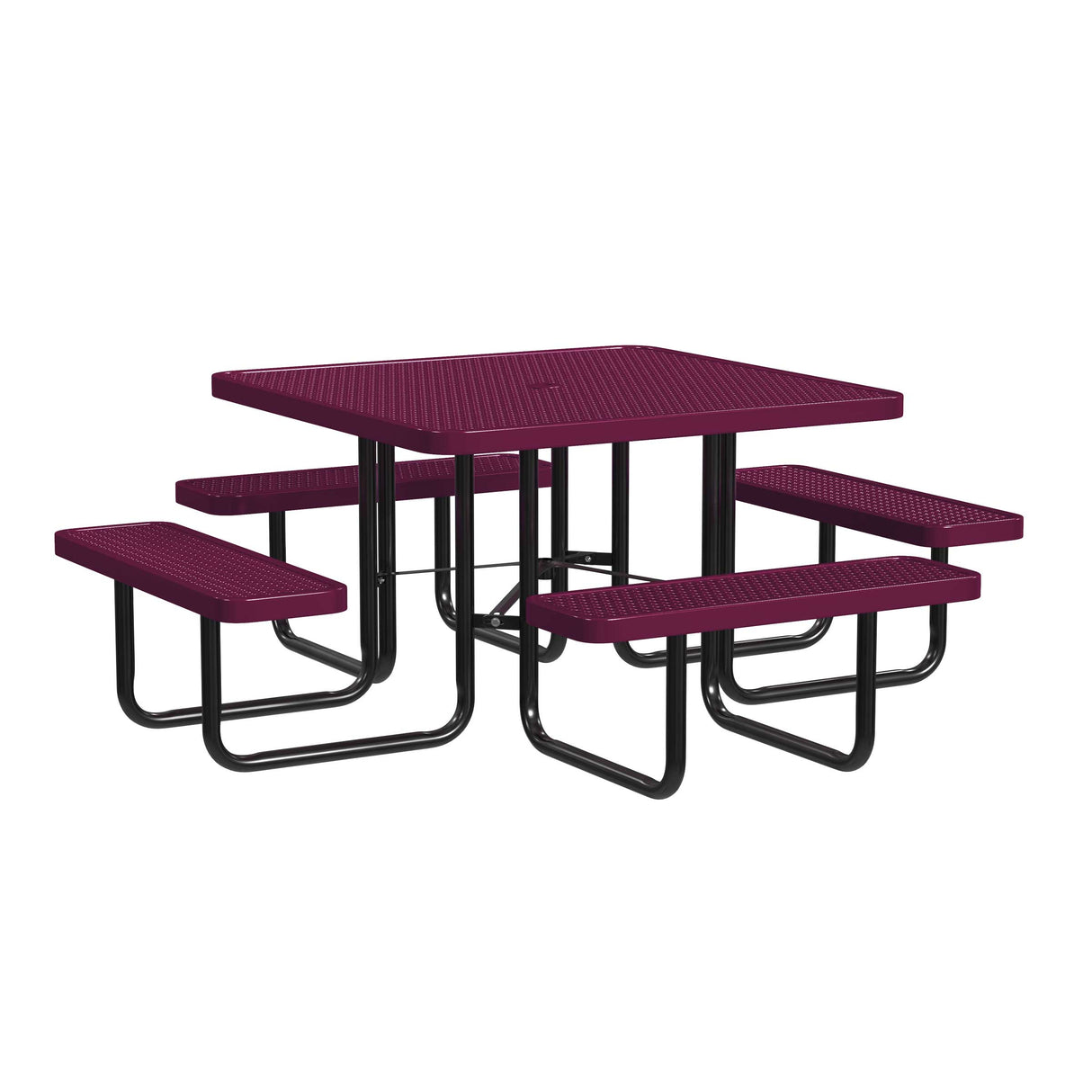 Quick Ship T46SQP 46" Square Expanded Metal Table