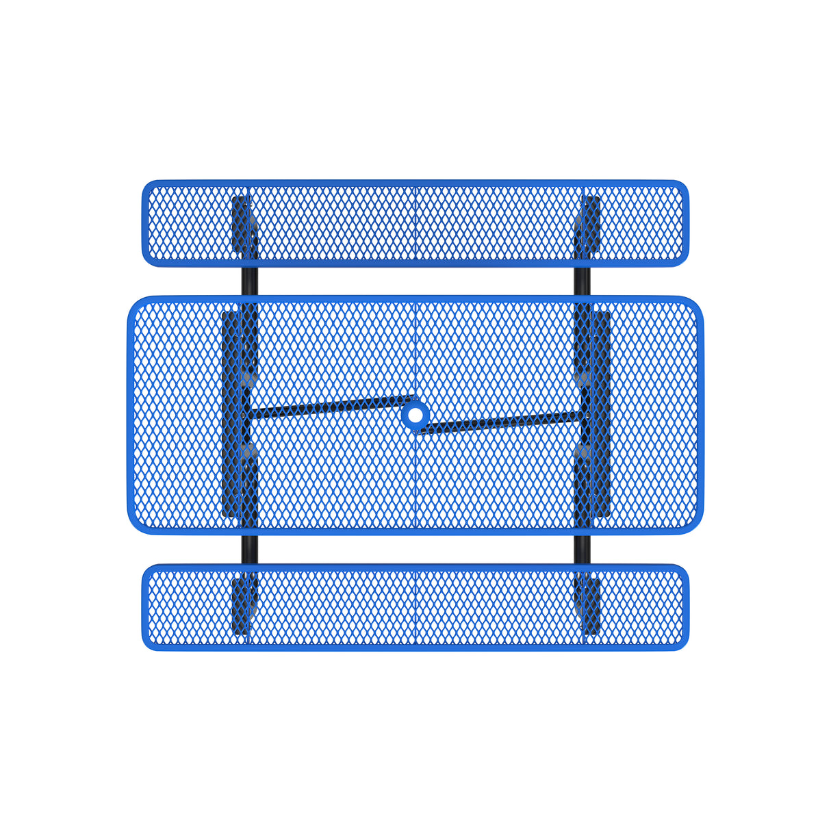 Quick Ship T6XPP 6 Foot Expanded Metal Picnic Table