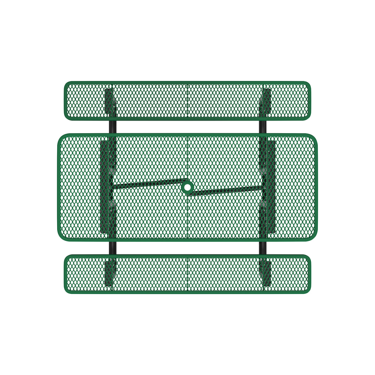 Quick Ship T6XPP 6 Foot Expanded Metal Picnic Table