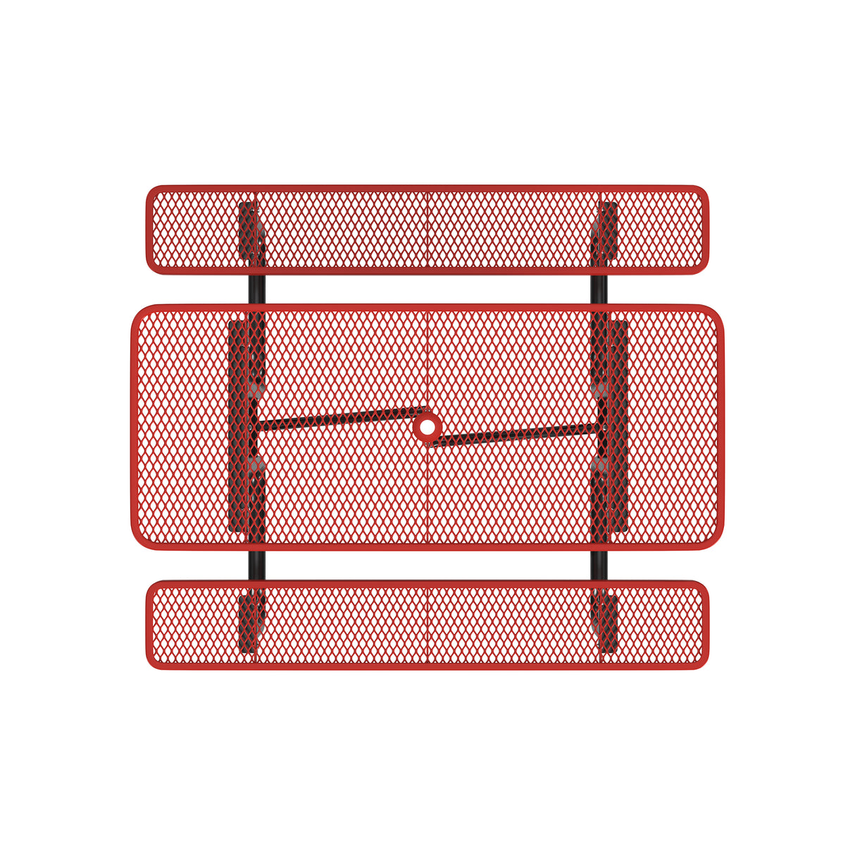 Quick Ship T6XPP 6 Foot Expanded Metal Picnic Table
