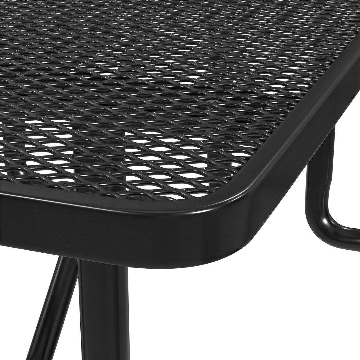 Quick Ship T6XPP 6 Foot Expanded Metal Picnic Table