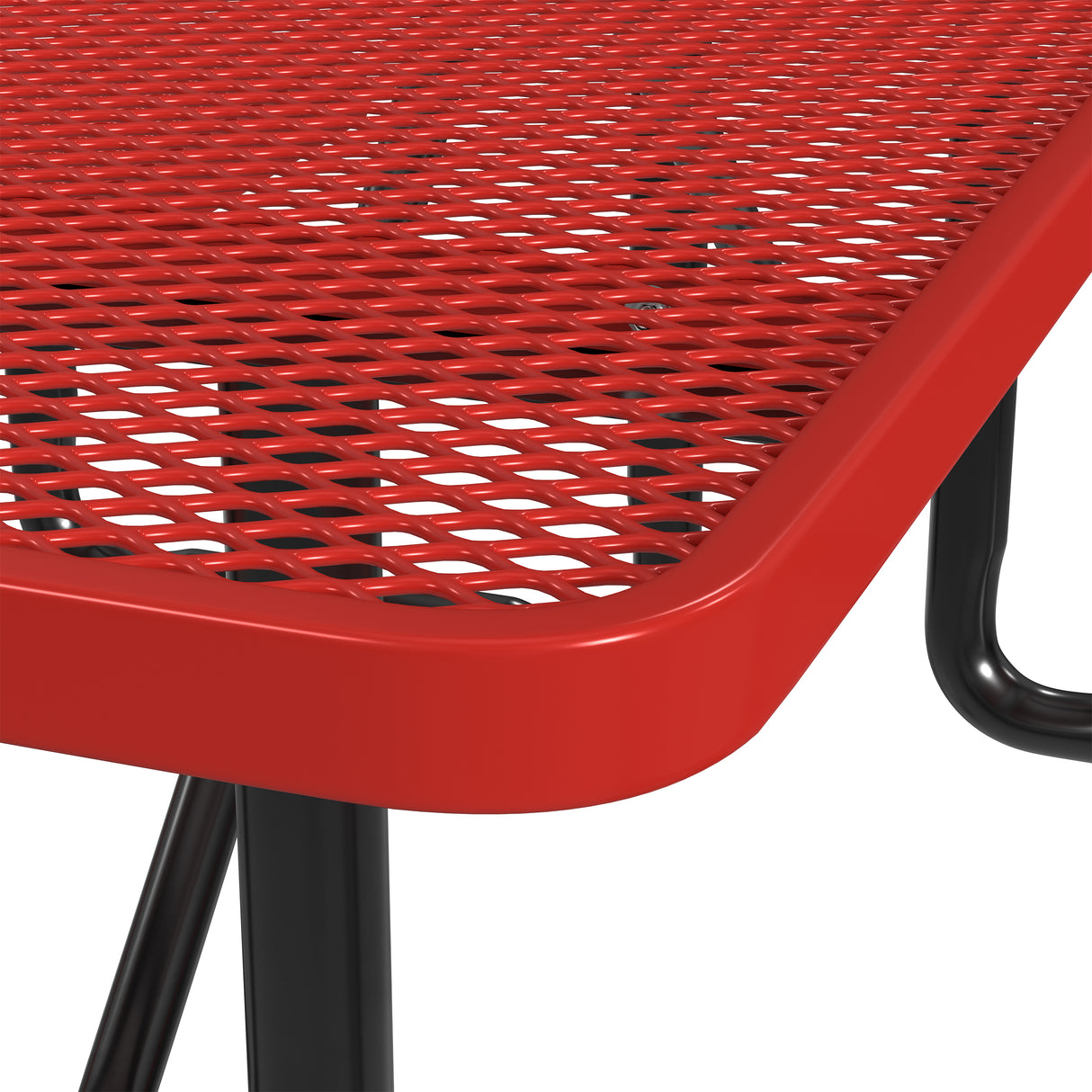 Quick Ship T6XPP 6 Foot Expanded Metal Picnic Table