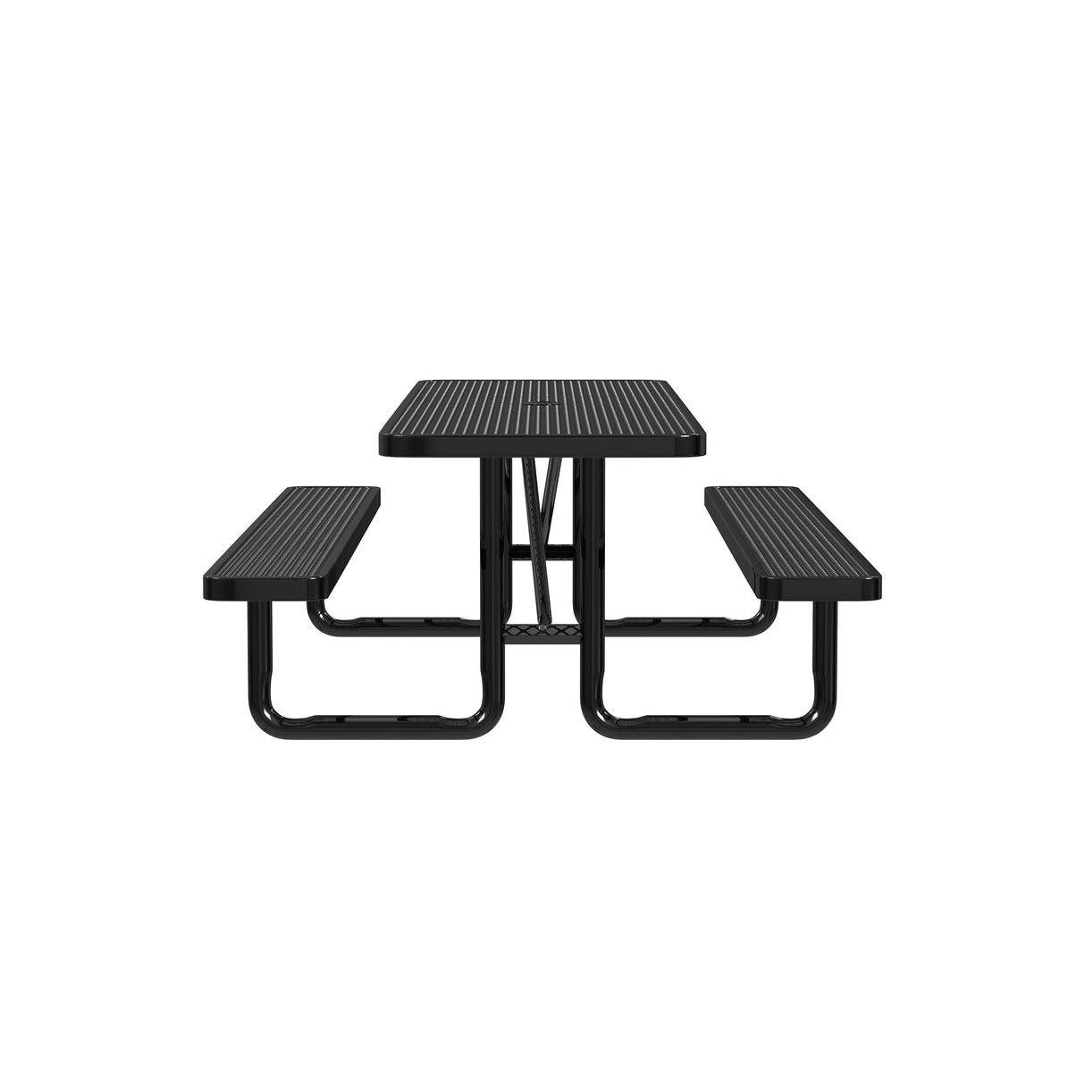 Quick Ship T8XPP 8 Foot Expanded Metal Picnic Table