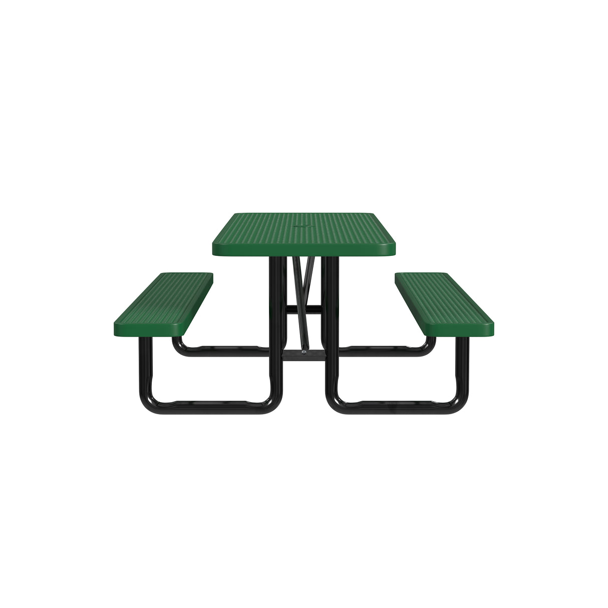Quick Ship T8XPP 8 Foot Expanded Metal Picnic Table
